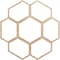 Ekena Millwork Florin Wood Fretwork Pierced Ceiling Medallion, Alder, 26"OD x 9 1/8"ID x 3/8"T CMWP26X26X0375FOAL - alternate 1